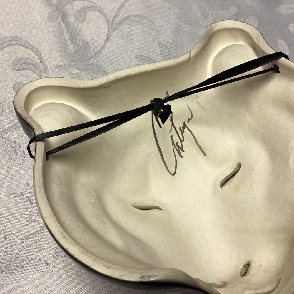 TIGER. Vintage African PORCELAIN .HOME DECOR Decor Handmade ARTIST SIGNED - Picture 6 of 8